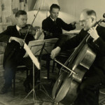 Edvard Röntgen (right) in het Rontgen Trio