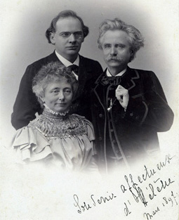 Röntgen with Edvard and Nina Grieg, Amsterdam 1897